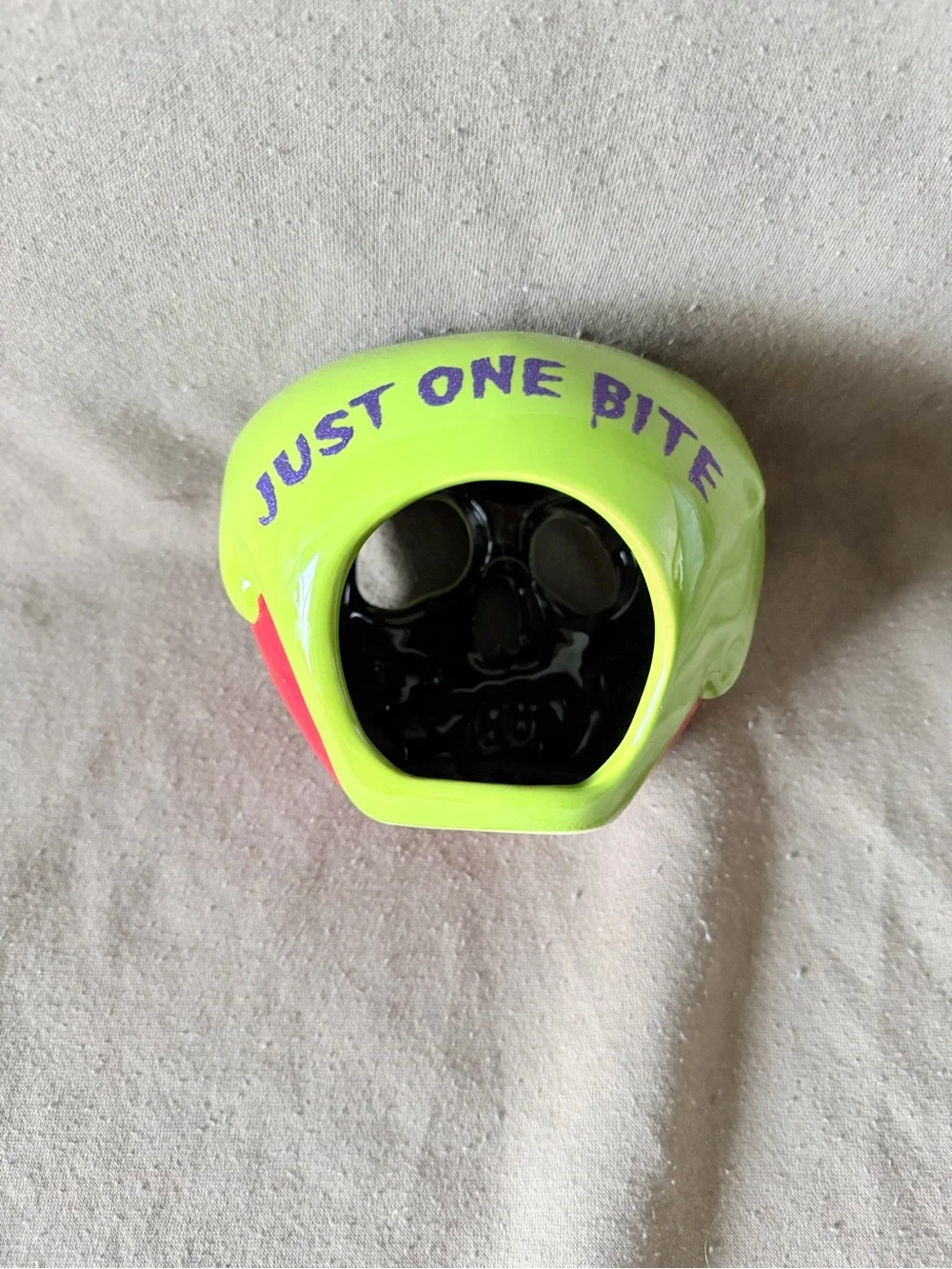 Disney Neon Green & Red Apple Skull from Snow White - Decorative Home Accent
